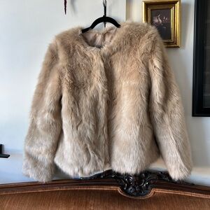 Cropped Faux Fur Coat